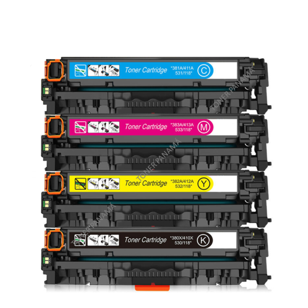 TONER 118 BK / 118C / 118M / 118Y COMPATIBLES - Precio por unidad